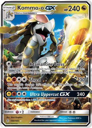 Kommo-o GX (100)/145 Ultra Rare Holofoil