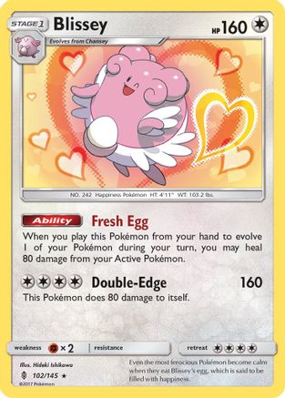 Blissey (102)/145 Holo Rare Holofoil
