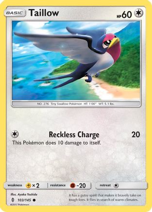Taillow (103)/145 Common Reverse Holofoil