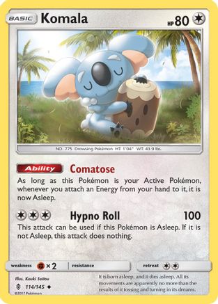 Komala (114)/145 Uncommon Reverse Holofoil