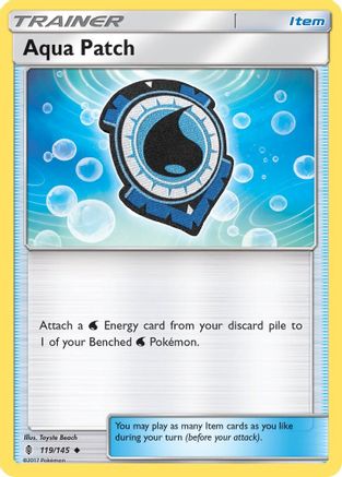 Aqua Patch (119)/145 Uncommon Reverse Holofoil