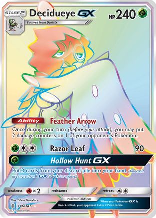 Decidueye GX (Secret) (146)/145 Secret Rare Holofoil