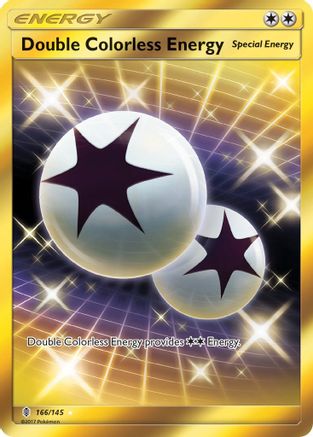 Double Colorless Energy (Secret) (166)/145 Secret Rare Holofoil