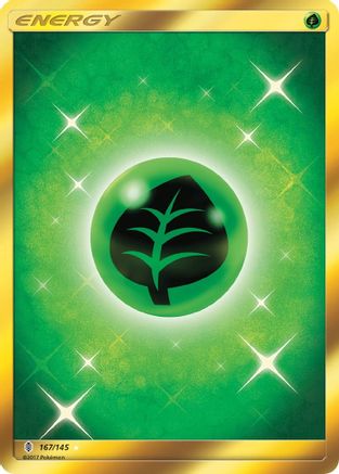 Grass Energy (Secret) (167)/145 Secret Rare Holofoil