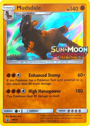 Mudsdale - SM20 (Prerelease) [Staff] (SM20) Promo Holofoil