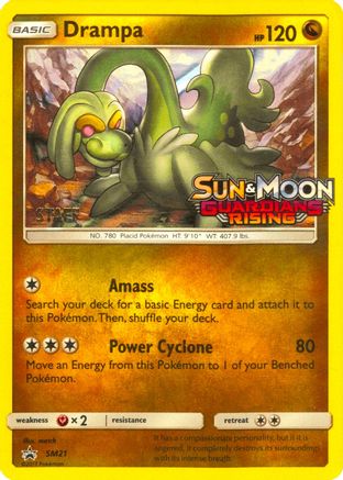 Drampa - SM21 (Prerelease) [Staff] (SM21) Promo Holofoil