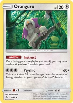 Oranguru - 113/149 (SM Base Set) (113) Rare