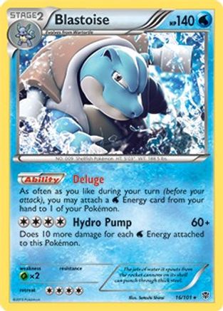 Blastoise - 16/101 (BW Plasma Blast) (16) Rare