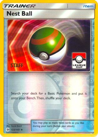 Nest Ball - 123/149 (League Cup) [Staff] (123) Promo Reverse Holofoil