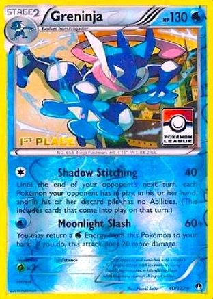 Greninja - 40/122 (Pokemon League) [1st Place] (40) Promo Reverse Holofoil