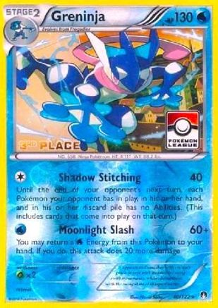 Greninja - 40/122 (Pokemon League) [3rd Place] (40) Promo Reverse Holofoil