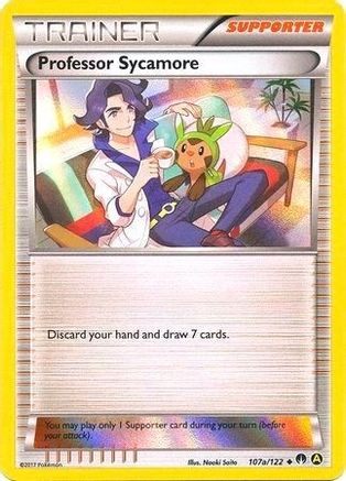 Professor Sycamore - 107a/122 (Holofoil) (107a)/122 Promo Holofoil