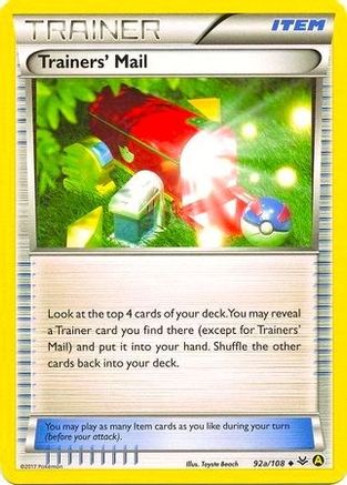Trainers' Mail - 92a/108 (Non-Holo) (92a)/108 Promo