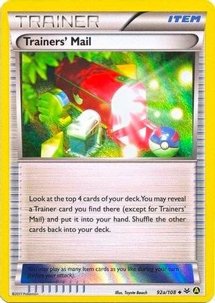 Trainers' Mail - 92a/108 (Holo) (92a) Promo Holofoil
