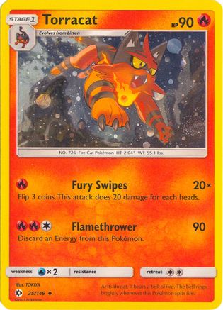 Torracat - 25/149 (Cosmos Holo) (25) Promo Holofoil