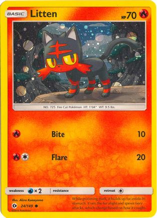 Litten - 24/149 (Cosmos Holo) (24) Promo Holofoil