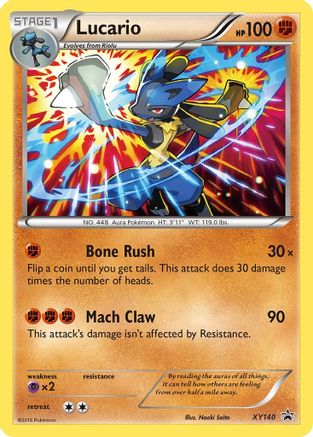 Lucario - XY140 (XY140)/211 Promo Holofoil
