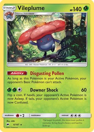 Vileplume (6)/147 Holo Rare Holofoil