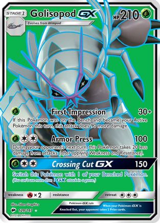 Golisopod GX (Full Art) (129)/147 Ultra Rare Holofoil