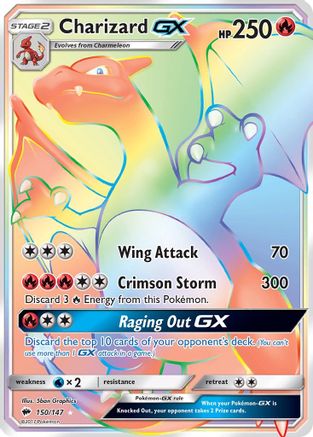 Charizard GX (Secret) (150)/147 Secret Rare Holofoil