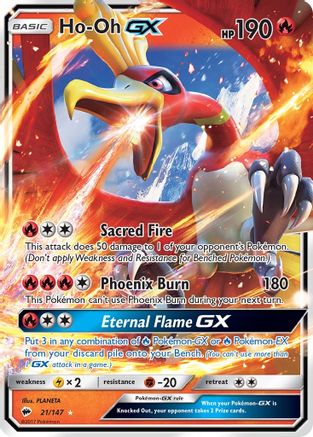 Ho-Oh GX (21)/147 Ultra Rare Holofoil
