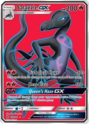 Salazzle GX (Full Art) (132)/147 Ultra Rare Holofoil