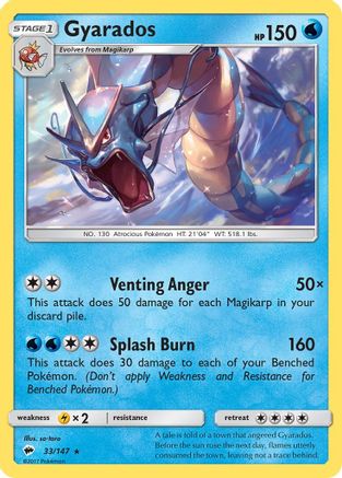 Gyarados (33)/147 Holo Rare Holofoil