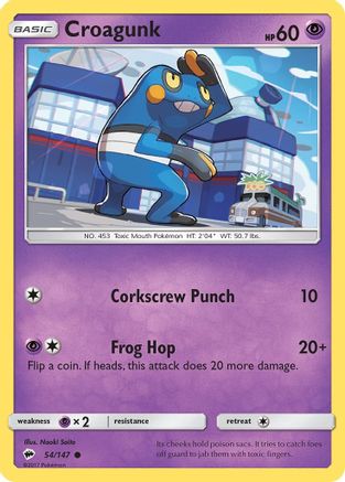 Croagunk (54)/147 Common Reverse Holofoil