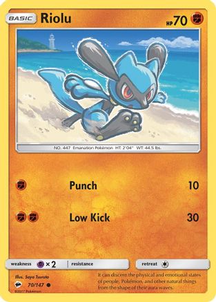 Riolu (70)/147 Common Reverse Holofoil