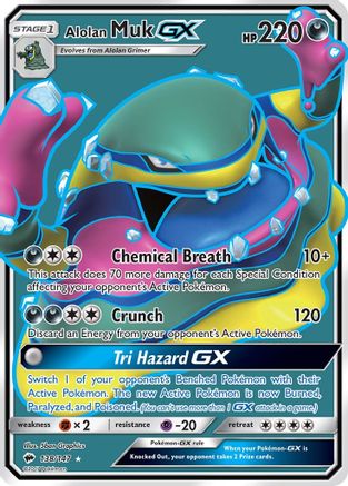Alolan Muk GX (Full Art) (138)/147 Ultra Rare Holofoil