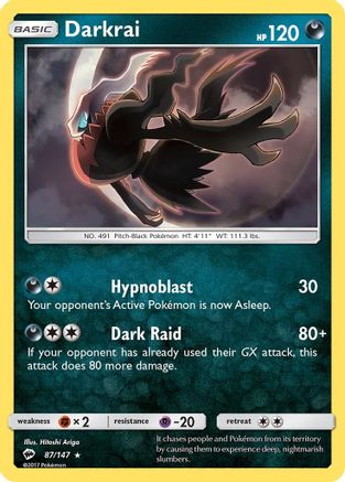 Darkrai (87)/147 Holo Rare Reverse Holofoil