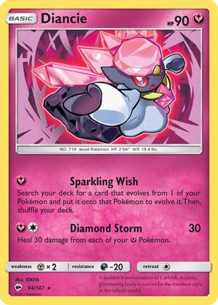 Diancie (94)/147 Holo Rare Reverse Holofoil