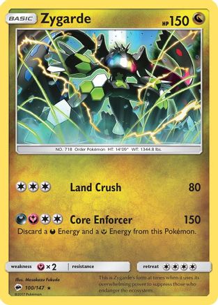 Zygarde (100)/147 Holo Rare Reverse Holofoil