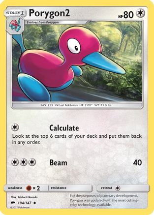 Porygon2 (104)/147 Uncommon Reverse Holofoil
