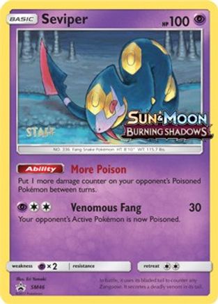 Seviper - SM46 (Prerelease) [Staff] (SM46) Uncommon Holofoil