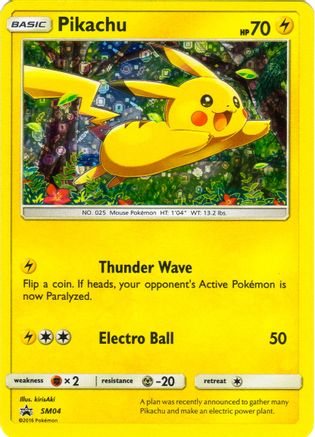 Pikachu - SM04 (General Mills) (SM04) Promo Holofoil