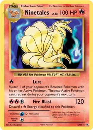Ninetales - 15/108 (XY Evolutions) (Non-Holo) (15) Rare