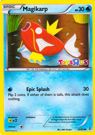 Magikarp - 22/83 (Toys R Us Promo) (22) Promo Holofoil