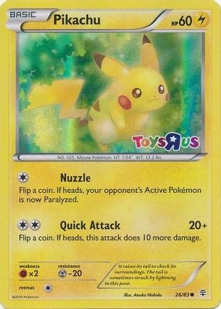 Pikachu - 26/83 (Toys R Us) (26) Promo Holofoil