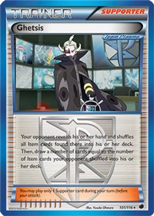 Ghetsis - 101/116 (BW Plasma Freeze) (101) Rare