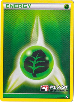 Grass Energy - 105/114 (Play! Pokemon) (105) Promo Holofoil