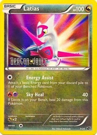 Latias - 9/20 (Dragon Vault) (9) Promo Holofoil