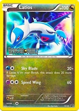 Latios - 10/20 (Dragon Vault) (10) Promo Holofoil