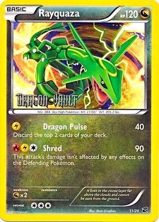 Rayquaza - 11/20 (Dragon Vault) (11) Promo Holofoil