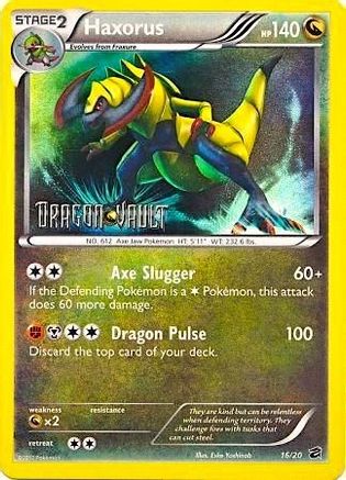 Haxorus - 16/20 (Dragon Vault) (16) Promo Holofoil