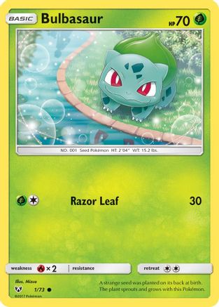 Bulbasaur (1)/73 Common Reverse Holofoil