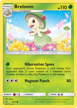 Breloom (5)/73 Common Reverse Holofoil