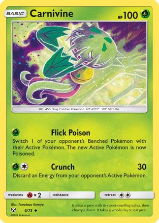 Carnivine (6)/73 Uncommon Reverse Holofoil