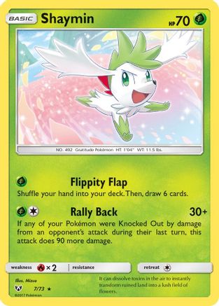 Shaymin (7)/73 Holo Rare Reverse Holofoil
