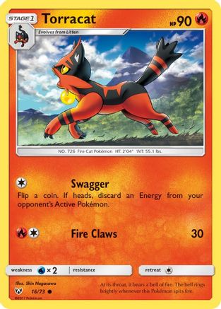 Torracat (16)/73 Common Reverse Holofoil